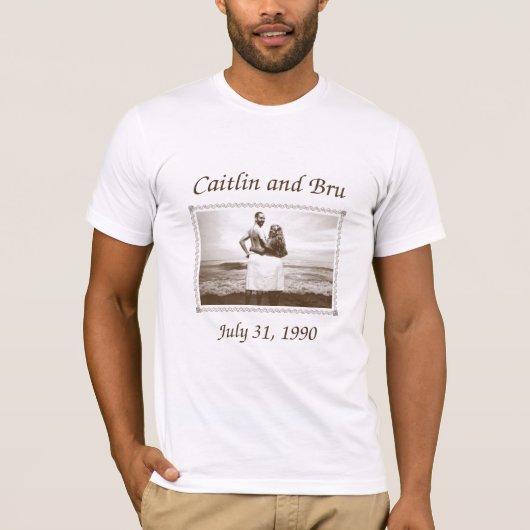 Caitlin en Bru 1990 (Mannen) T-shirt (Voorkant)