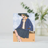 Caitlin in Blue - Briefkaarten (Staand voorkant)