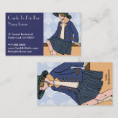 Caitlin in Blue - Visitekaartjes (Voorkant / Achterkant)