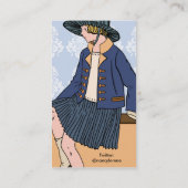 Caitlin in Blue - Visitekaartjes (Achterkant)