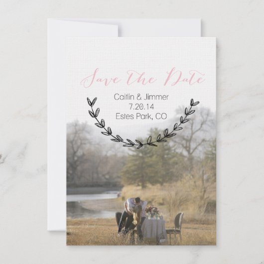 Caitlin & Jimmer Persoonlijk sparen Datum 02 Save The Date (Voorkant)
