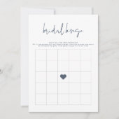 CAITLIN Modern Navy Blue Vrijgezellenfeest Bingo G Kaart (Voorkant)