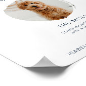 CAITLIN Navy Blue 1 Foto Pet Signature Drink Poster (Hoek)