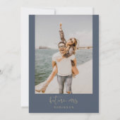 CAITLIN Navy zei ja tegen modern Vrijgezellenfeest Kaart (Achterkant)