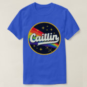 Caitlin regenboog in ruimte  stijl t-shirt (Design voorkant)