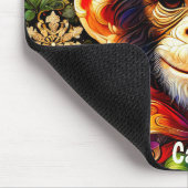 CAITLIN ~ Zany CHIMPANSEE Kerstmis Muismat (Hoek)