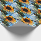 Caitlin's zonnebloemen... cadeaupapier (Hoek)