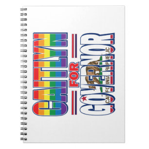 Caitlyn-for-GOV-Gay-Pride-Flag Notitieboek
