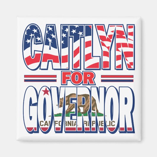 Caitlyn-for-GOV Magneet (Voorkant)