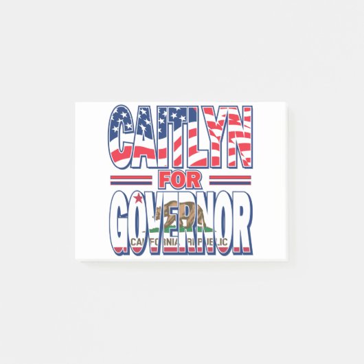 Caitlyn-for-GOV Post-it® Notes (Voorkant)