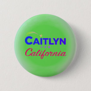 Caitlyn Jenner voor California 2021 Button