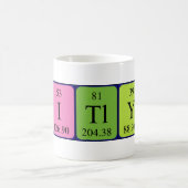 Caitlyn periodieke tabel naam mok (Center)