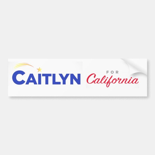 Caitlyn voor Californië Bumpersticker (Voorkant)