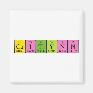 Caitlynn periodieke lijstnaam magnet