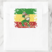 Caixa Batucada Samba Rechthoekige Sticker (Tas)