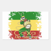 Caixa Batucada Samba Rechthoekige Sticker (Voorkant)