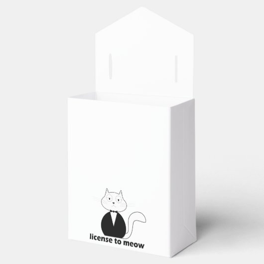 Caixa Cat, License to Meow Bedankdoosjes (Geopend)