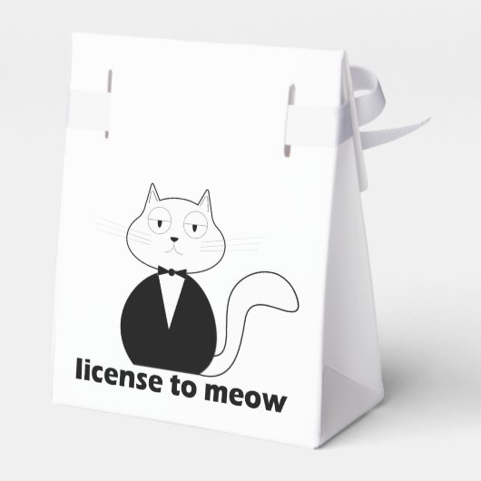 Caixa Cat, License to Meow Bedankdoosjes (Achterkant)