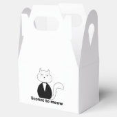 Caixa de presente - Cat, License to Meow Bedankdoosjes (Geopend)