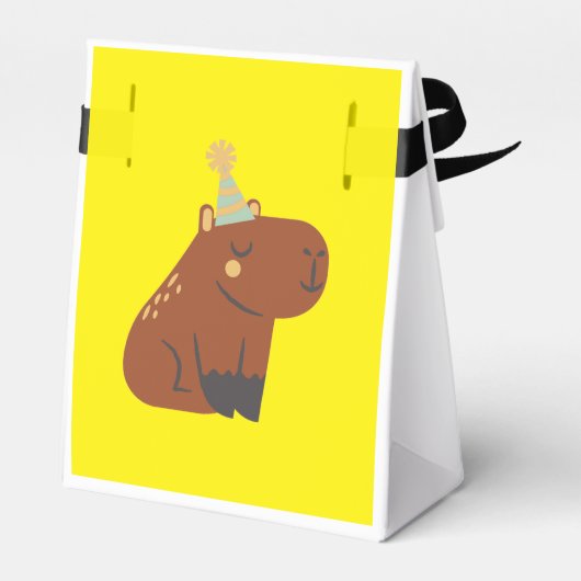 Caixinha para Lembrancinha Capivara Bedankdoosjes (Achterkant)