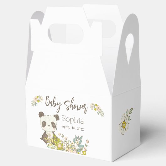 Caja Baby Shower Panda Bedankdoosjes (Geopend)