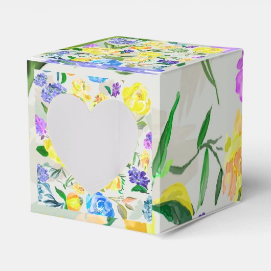 Caja de flores bedankdoosjes (Voorkant Zijde)