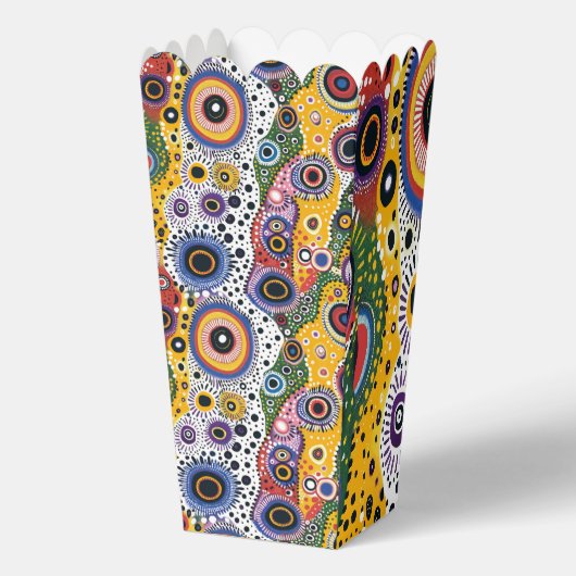 Caja de Palomitas con Estampado Psicodélico Retro Bedankdoosjes (Voorkant)