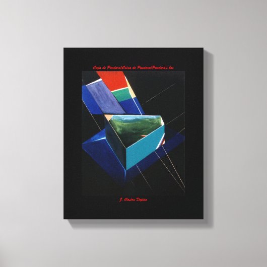 Caja de Pandora/Caixa de Pandora/Pandora's box Canvas Afdruk (Voorkant)