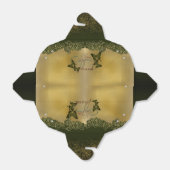 Caja de regalo con agradecimiento dorada con rosas bedankdoosjes (Uitgevouwen)