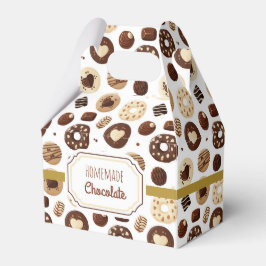 Caja de regalo con diferentes dulces de chocolate bedankdoosjes