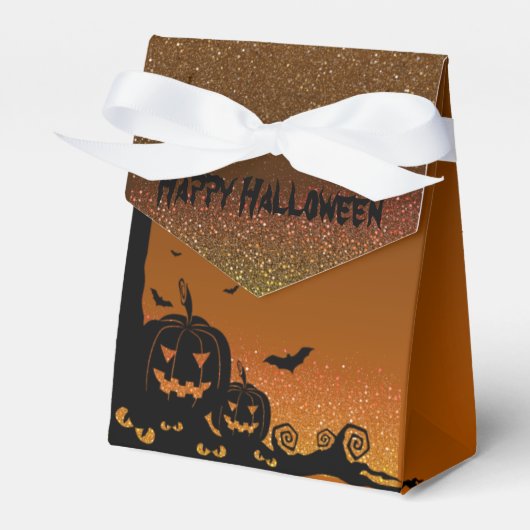 Caja de regalo con feliz halloween bedankdoosjes (Voorkant Zijde)