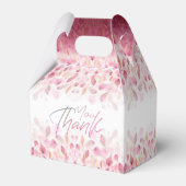 Caja de regalo con hojas de flores con gracias bedankdoosjes (Achterkant)