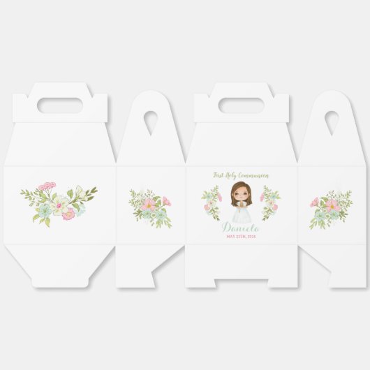 Caja de regalo DANIELA Primera Comunión Bedankdoosjes (Ongevouwen)