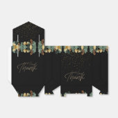 Caja de regalo elegante negra  con gracias bedankdoosjes (Uitgevouwen)