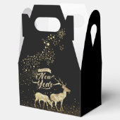 Caja de regalo  negra elegante para navidad bedankdoosjes (Geopend)