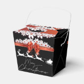 Caja de regalo para navidad con cinta y papá Noel Bedankdoosjes (Voorkant Zijde)