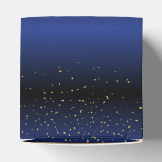 Caja de regalo para navidad con rosas azul Royal Bedankdoosjes (Bovenkant)