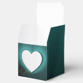 caja de regalo turquesa  con decoración de cumple bedankdoosjes (Geopend)