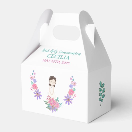 Caja de regalos CECILIA Primera Comunión Bedankdoosjes (Voorkant Zijde)