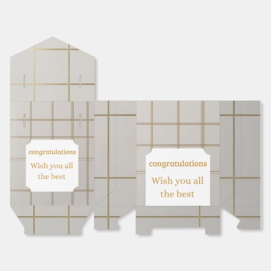 caja obsequio regalo bedankdoosjes (Ongevouwen)