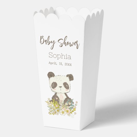 Caja Palomitas Baby Shower Panda Bedankdoosjes (Voorkant)