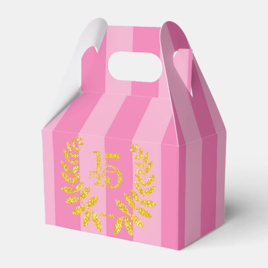 Caja  para recuerdo de 15 años bedankdoosjes (Voorkant Zijde)