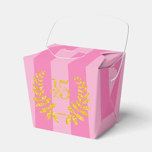 Caja  para recuerdo de 15 años bedankdoosjes (Voorkant Zijde)