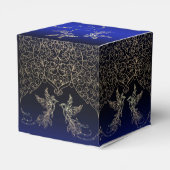 caja para regalo azul con decoración bedankdoosjes (Achterkant)