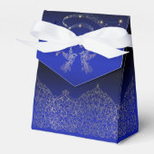 caja para regalo azul con decoración bedankdoosjes (Voorkant Zijde)