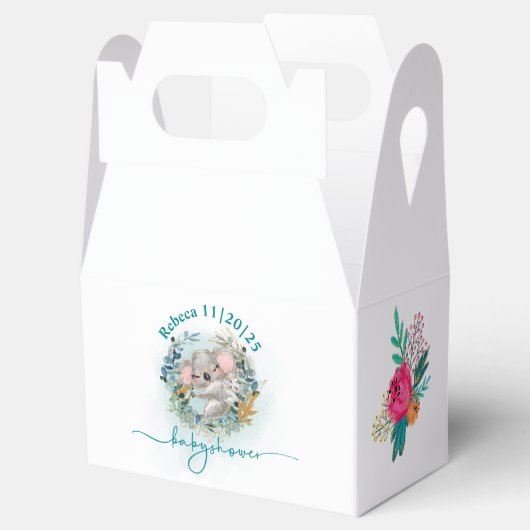 Caja para regalo Baby Shower "Baby Koala" Bedankdoosjes (Geopend)