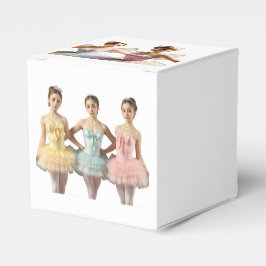 Caja para regalos con preciosas bailarinas bedankdoosjes