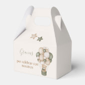Caja Para Regalos Teddy Bear Baby shower Boy Bedankdoosjes (Achterkant)
