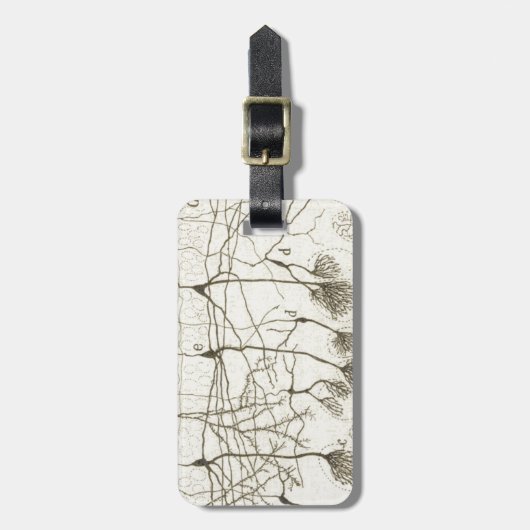 Cajal's Neuronen 8 Bagagelabel (Voorkant verticaal)