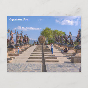 Cajamarca, Perú, Alameda de los Incas Briefkaart